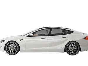 Tesla Model S Plaid 2021 3D Model