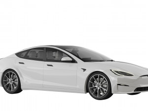 Tesla Model S Plaid 2021 3D Model