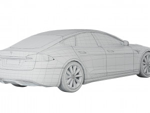 Tesla Model S Plaid 2021 3D Model