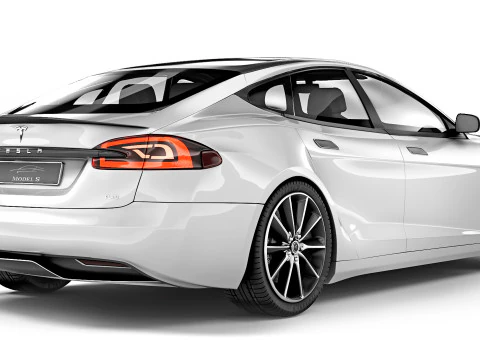 Tesla Model S 격자 무늬 2021 3D 모델