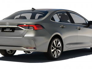 Toyota Corolla 2019 3D 模型