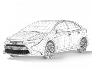 Toyota Corolla Hybrid 2020 3Dモデル
