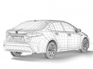 Toyota Corolla Hybrid 2020 3Dモデル