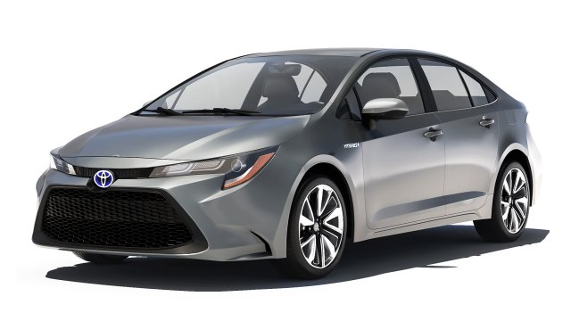 Toyota Corolla Hybrid 2020 3Dモデル .c4d .max .obj .3ds .fbx .stl .blend 