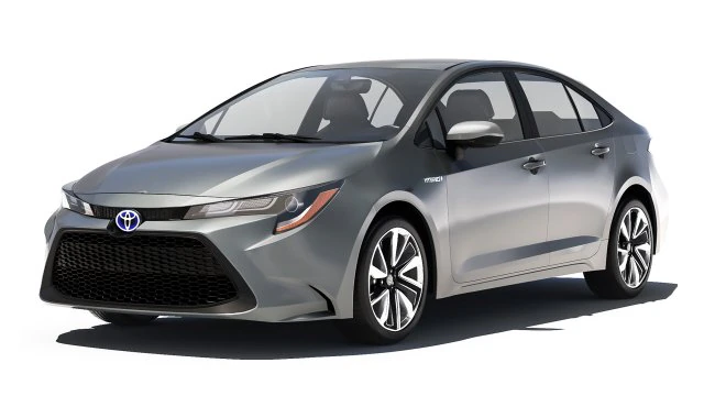 Toyota Corolla Hybrid 2020 3D Model .c4d .max .obj .3ds .fbx .stl .blend 