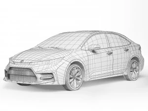 Toyota Corolla XSE 2020 3D Model