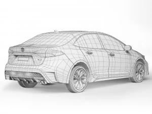 Toyota Corolla XSE 2020 3D Model