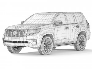 Toyota Land Cruiser Prado 2018 3D 模型