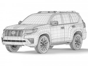Toyota Land Cruiser Prado VXL 2021 3D मॉडल
