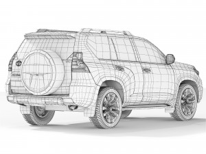 Toyota Land Cruiser Prado VXL 2021 3D मॉडल