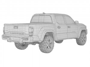 Toyota Tacoma 2020 3D 模型