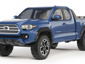 Toyota Tacoma extended cab 2017 Modelo 3D