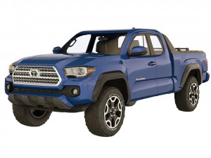 Toyota Tacoma extended cab 2017 3D Model