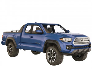 Toyota Tacoma extended cab 2017 3D Model
