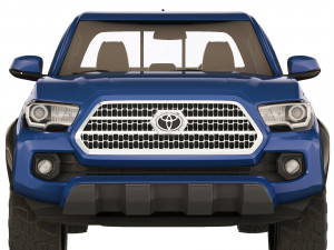 Toyota Tacoma extended cab 2017 3D 모델