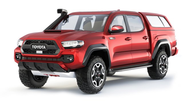 Toyota Tacoma TRD Pro 2022 3D 모델 .c4d .max .obj .3ds .fbx .stl .blend