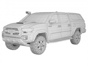 Toyota Tacoma TRD Pro 2022 3D Model