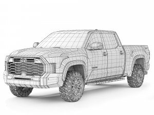 Toyota Tundra SR5 TRD 2022 3D Модель