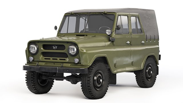 UAZ 469 1970 3D Model .c4d .max .obj .3ds .fbx .lwo .lw .lws