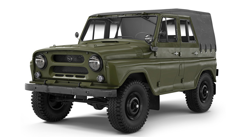 UAZ 469 1970 3D 模型 .c4d .max .obj .3ds .fbx .stl .blend