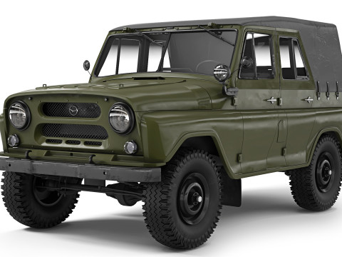 UAZ 469 1970 3D Модель