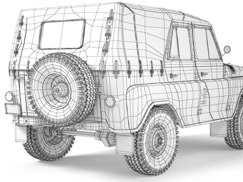 UAZ 469 1970 3D 모델