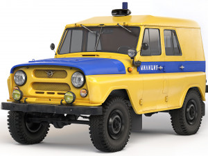 UAZ 469 AP 1978 3D Model