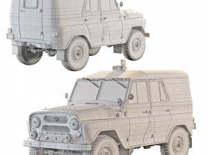 UAZ 469 AP 1978 Modèle 3D