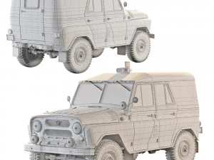 UAZ 469 AP 1978 Modello 3D