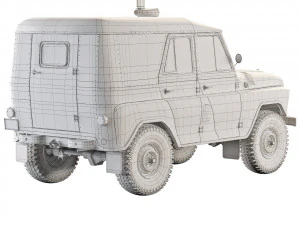 UAZ 469 AP 1978 Modello 3D