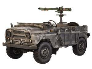 UAZ 469 SPG-9 1980 Model 3D