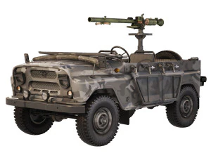 UAZ 469 SPG-9 1980 3D Model