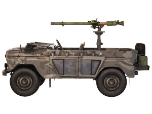 UAZ 469 SPG-9 1980 Model 3D