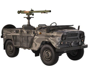 UAZ 469 SPG-9 1980 3D Model