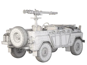 UAZ 469 SPG-9 1980 3D Model
