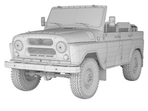 UAZ 3151 1985 Modelo 3D