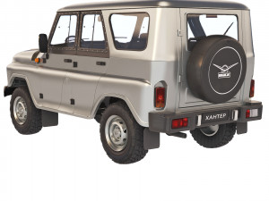 UAZ Hunter 2017 Modelo 3D