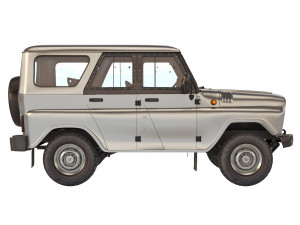 UAZ Hunter 2017 Modelo 3D