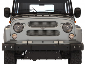 UAZ Hunter 2017 Modelo 3D