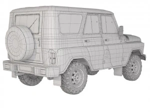 UAZ Hunter 2017 3D Model