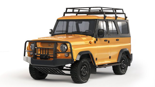 UAZ Hunter expedition 2019 Model 3D .c4d .max .obj .3ds .fbx .stl .blend 