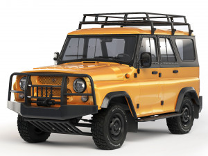 UAZ Hunter expedition 2019 3D Model
