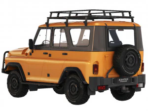 UAZ Hunter expedition 2019 3D Model