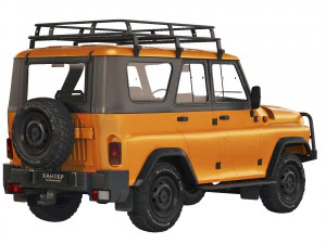 UAZ Hunter expedition 2019 3D Model