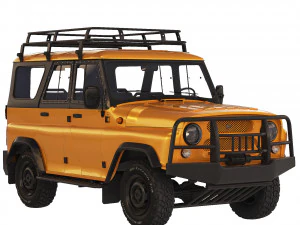 UAZ Hunter expedition 2019 3D Model
