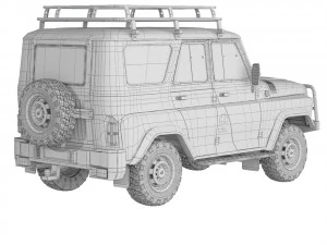 UAZ Hunter expedition 2019 3D Model
