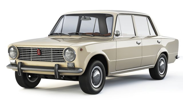 VAZ Lada 2101 1970 3D 模型 .c4d .max .obj .3ds .fbx .stl .blend 