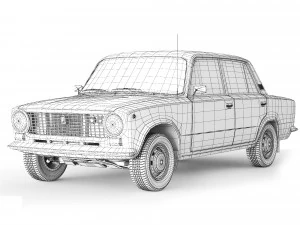 VAZ Lada 21011 1974 3D Model