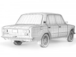 VAZ Lada 21011 1974 3D Model