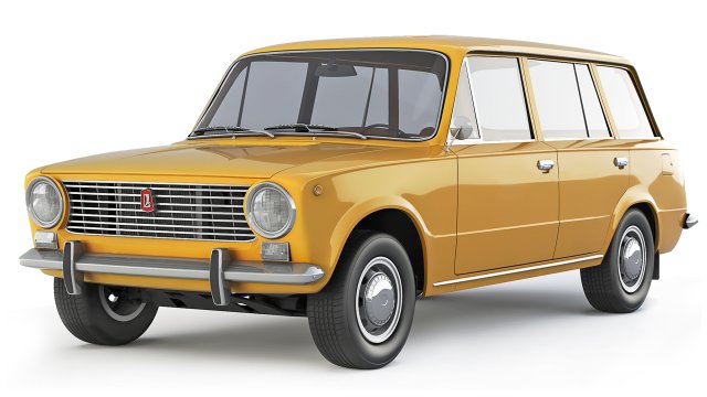 VAZ Lada 2102 1971 3D Model .c4d .max .obj .3ds .fbx .stl .blend 